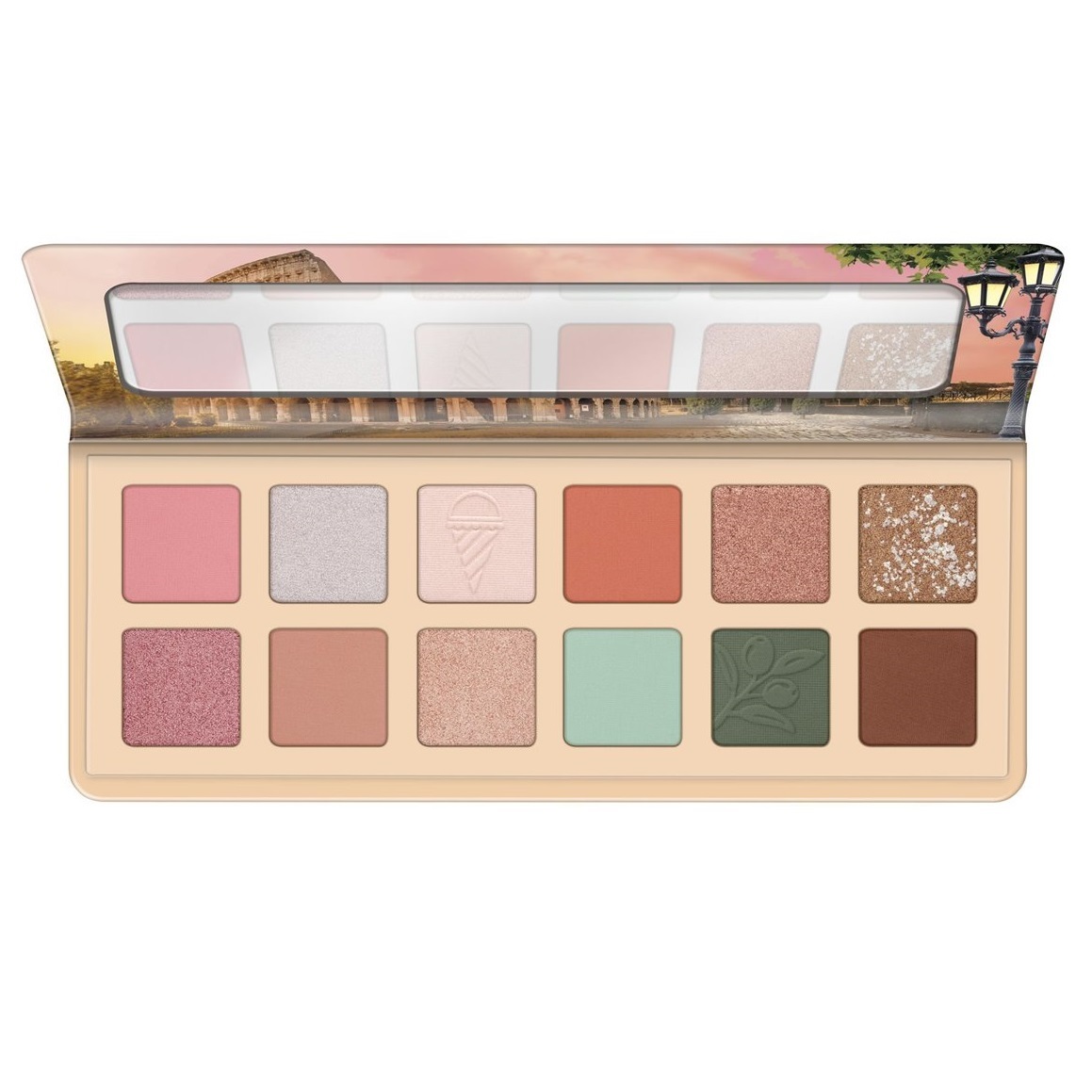 Essence Палетка теней для век Benvenuti a Roma Eyeshadow Palette, 12 оттенков (Essence, Глаза)