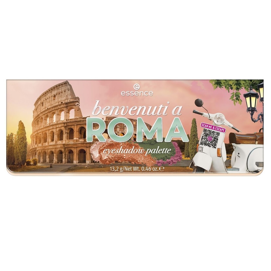 Эссенс Палетка теней для век Benvenuti a Roma Eyeshadow Palette, 12 оттенков (Essence, Глаза) фото 1
