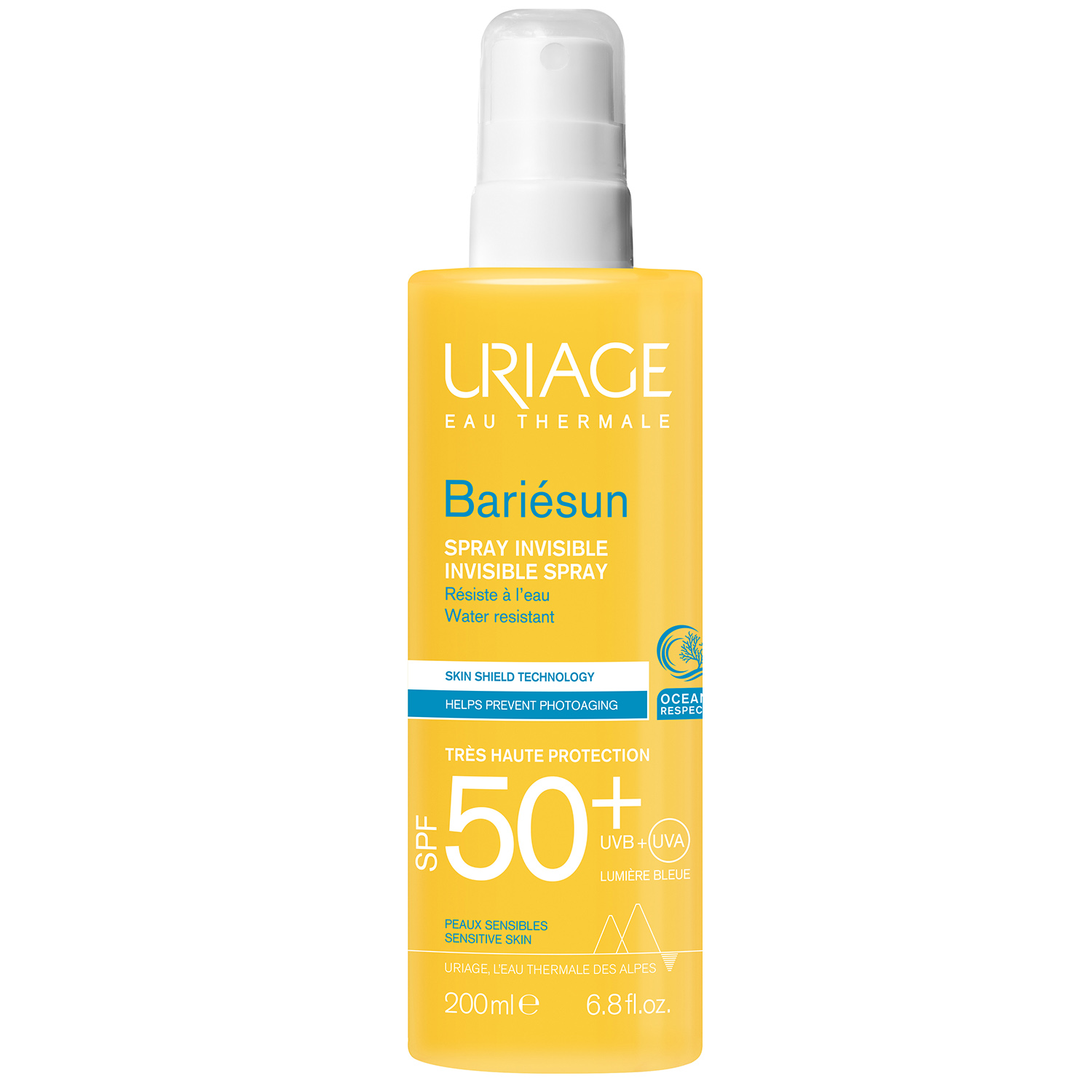 Урьяж Невидимый спрей Invisible Spray SPF 50+, 200 мл (Uriage, Bariesun) фото 0