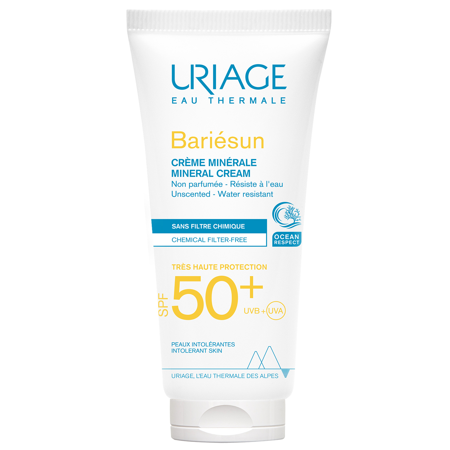 Uriage Минеральный крем SPF 50+, 100 мл (Uriage, Bariesun) молочко uriage bariesun lotion for kids spf 50 100 мл