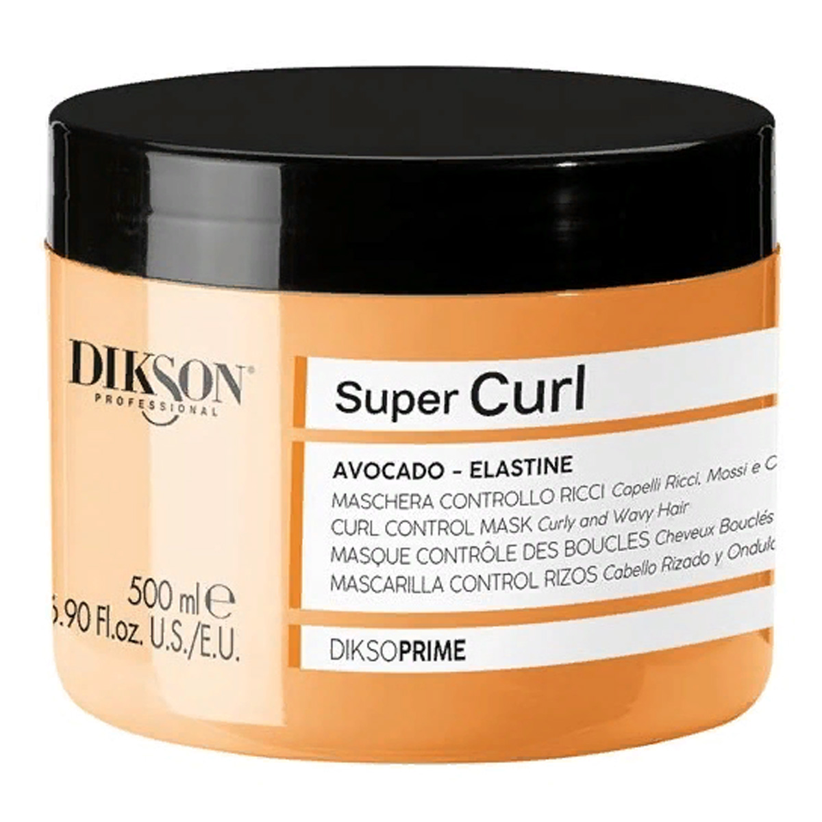 Dikson Маска с маслом авокадо для кудрявых и волнистых волос Curl Control Mask, 500 мл (Dikson, DiksoPrime) dikson маска с маслом авокадо для кудрявых и волнистых волос curl control mask 1000 мл dikson diksoprime