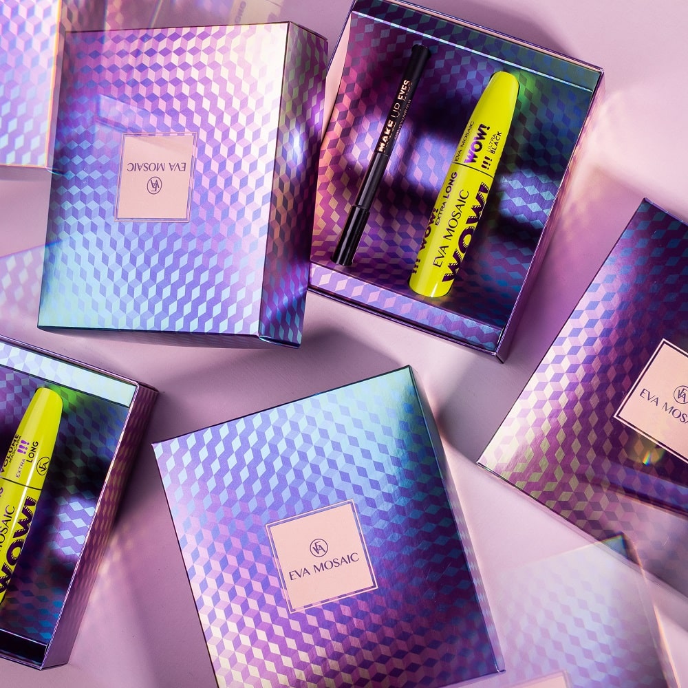 Ева Мозаик Подарочный набор: черная тушь для ресниц 10 мл + черный карандаш для глаз 1,1 г (Eva Mosaic, Глаза) фото 1