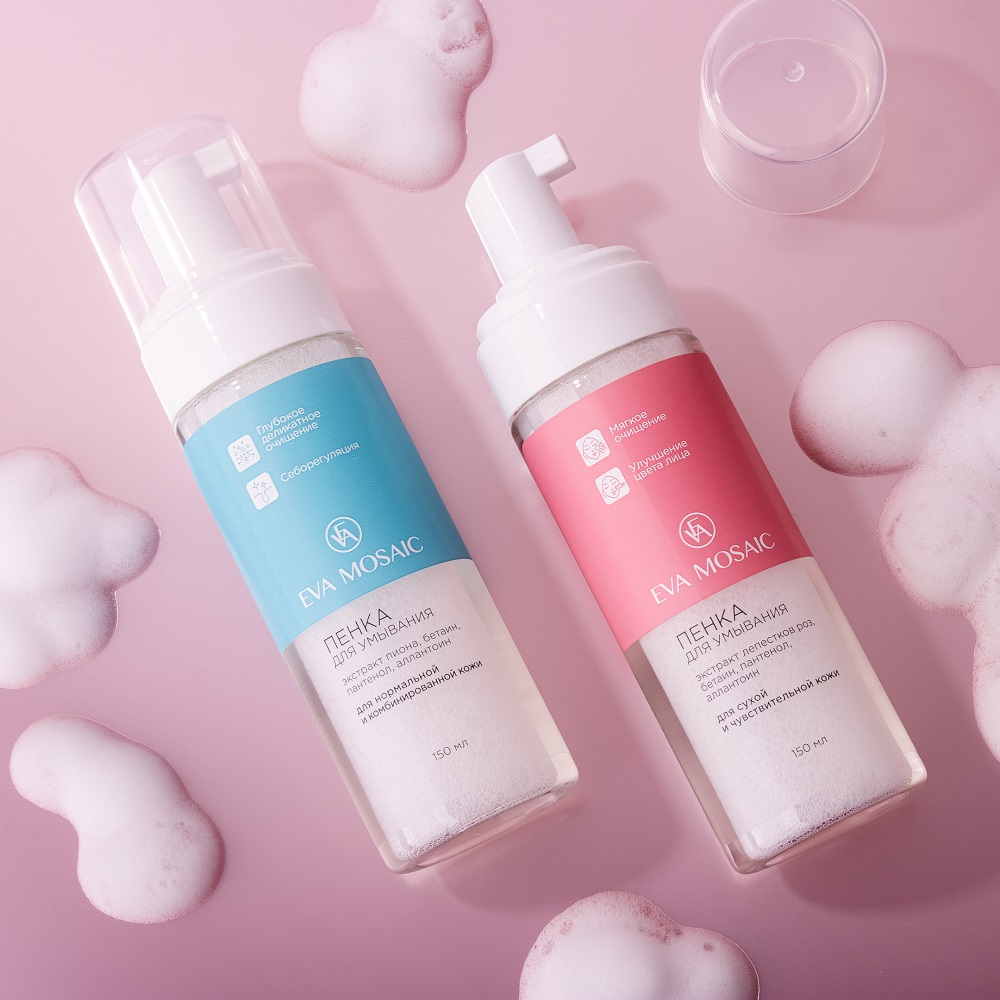 Ева Мозаик Пенка для умывания сухой и чувствительной кожи, 150 мл (Eva Mosaic, Лицо) фото 1