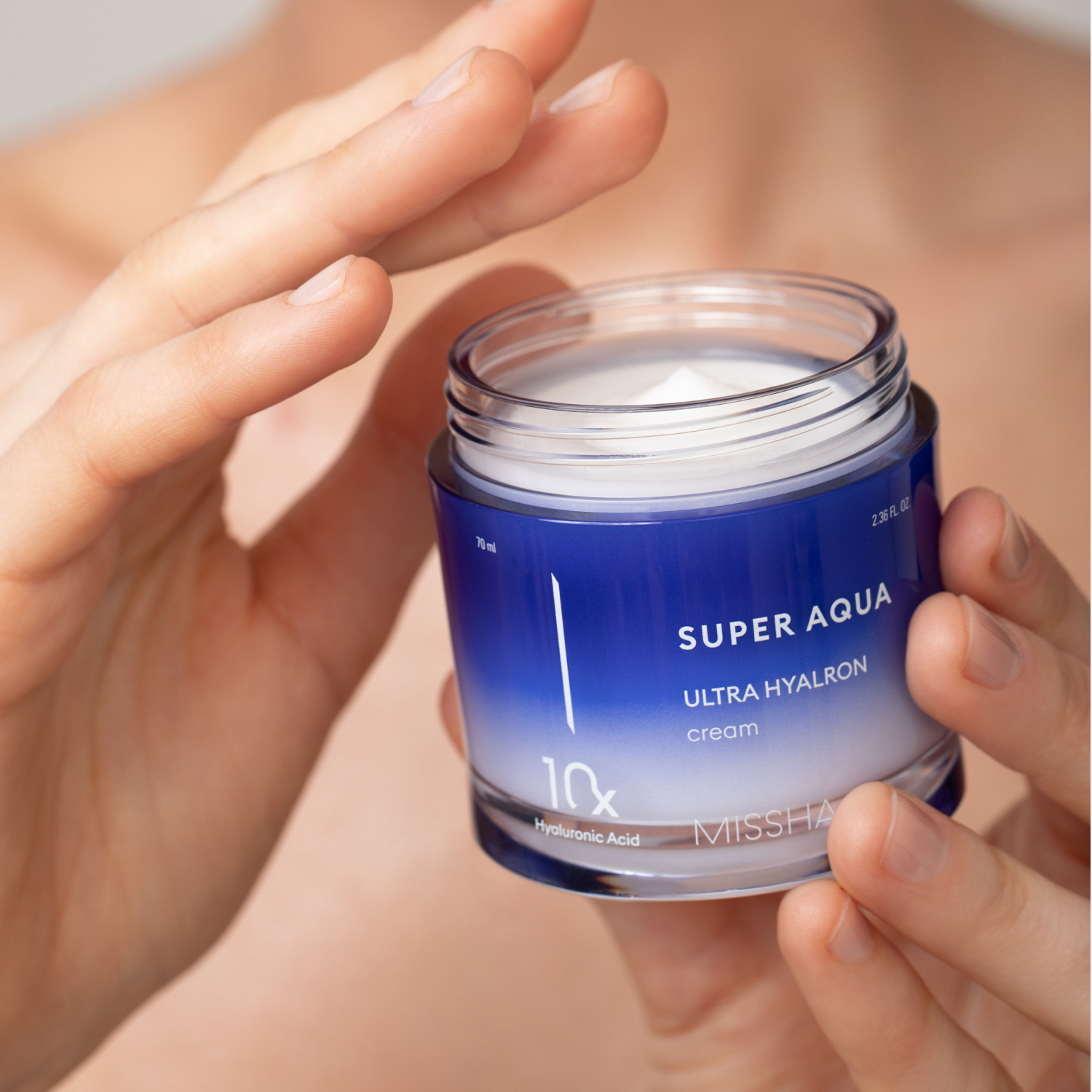 Миша Увлажняющий крем для лица Ultra Hyalron, 70 мл (Missha, Super Aqua) фото 6