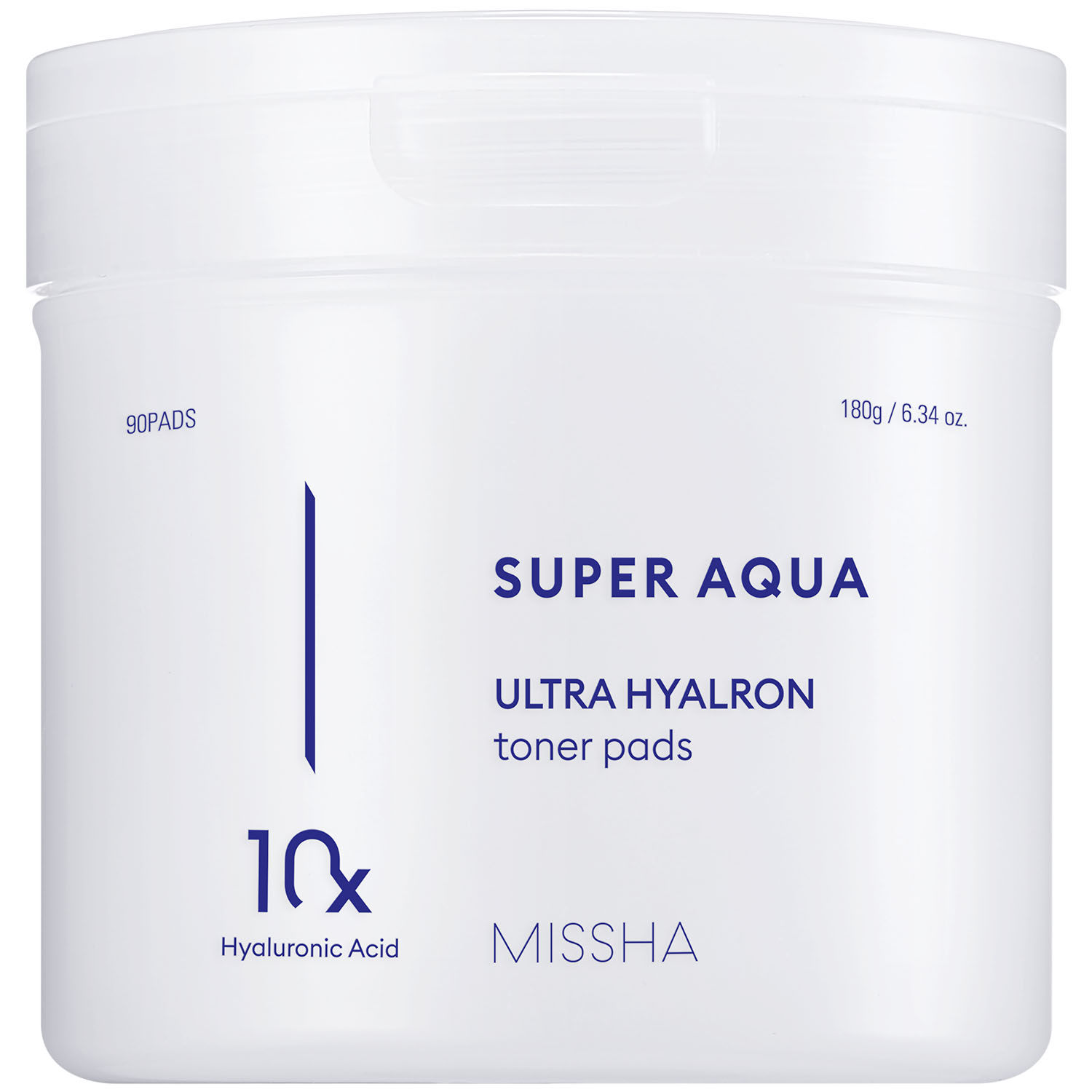 Missha Увлажняющие тонер-пэды для лица Ultra Hyalron, 90 шт (Missha, Super Aqua) missha super aqua тонер в салфетках для ультраувлажнения 90 шт 18 г 6 34 унции