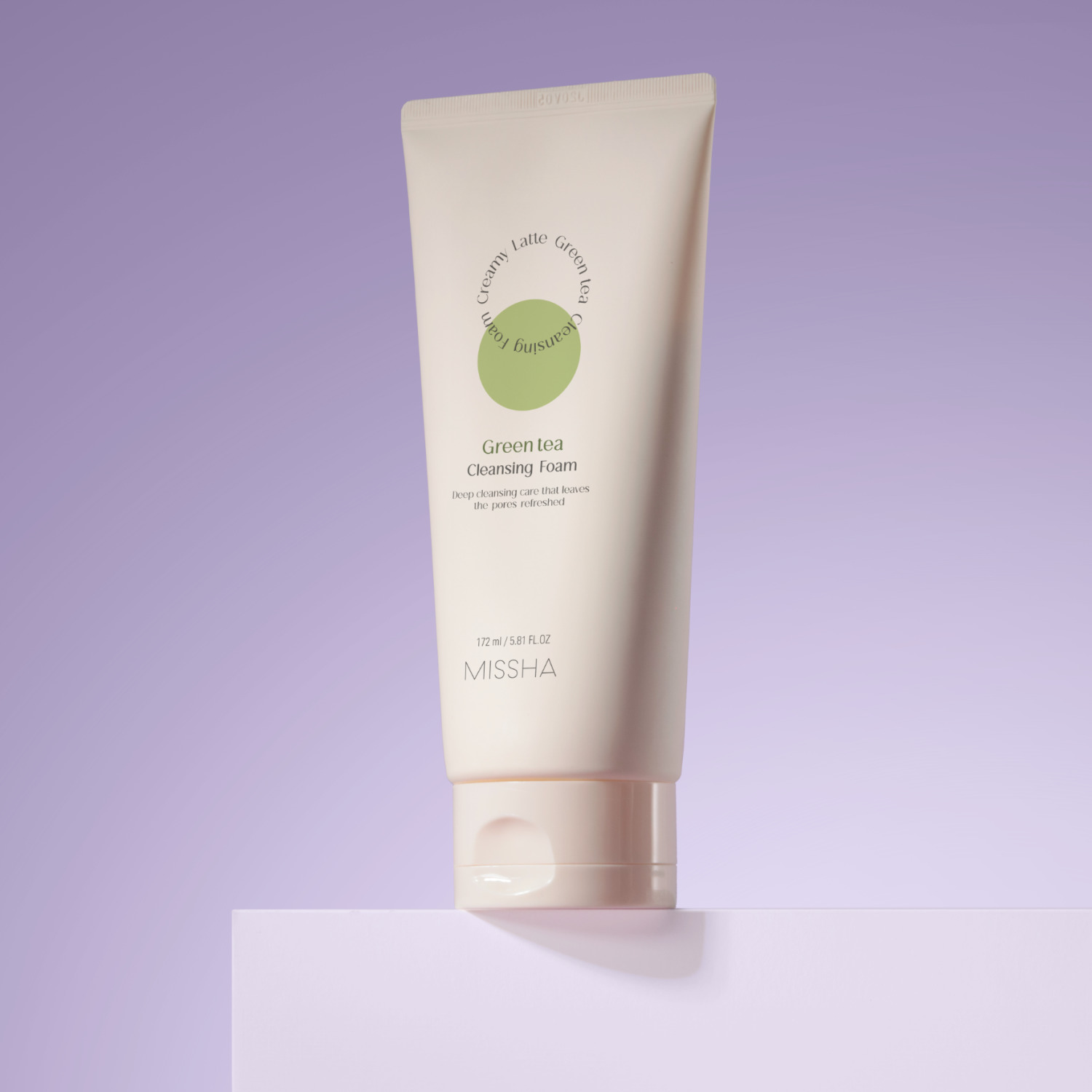 Миша Пенка для умывания с зеленым чаем, 172 мл (Missha, Creamy Latte) фото 5