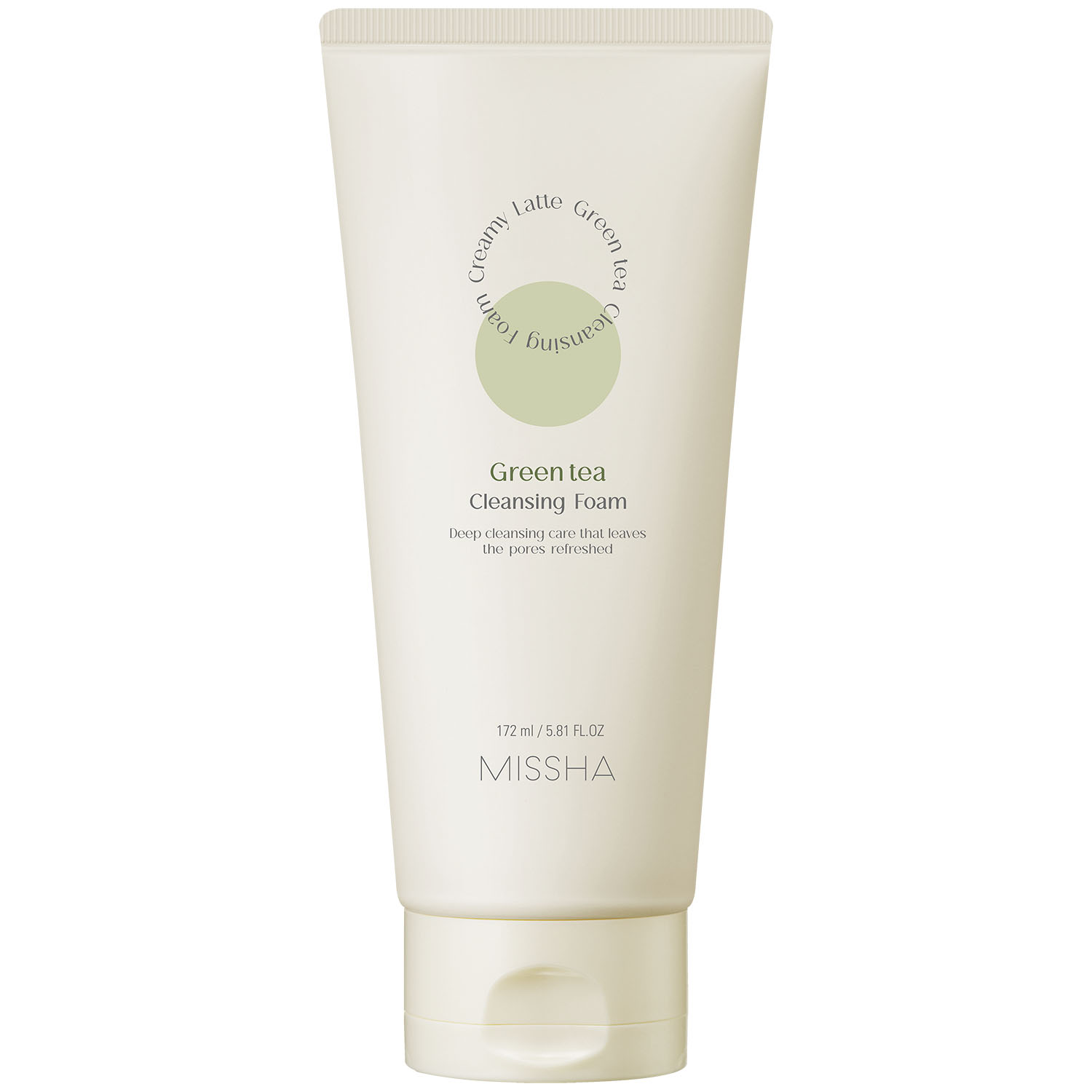 Миша Пенка для умывания с зеленым чаем, 172 мл (Missha, Creamy Latte) фото 0