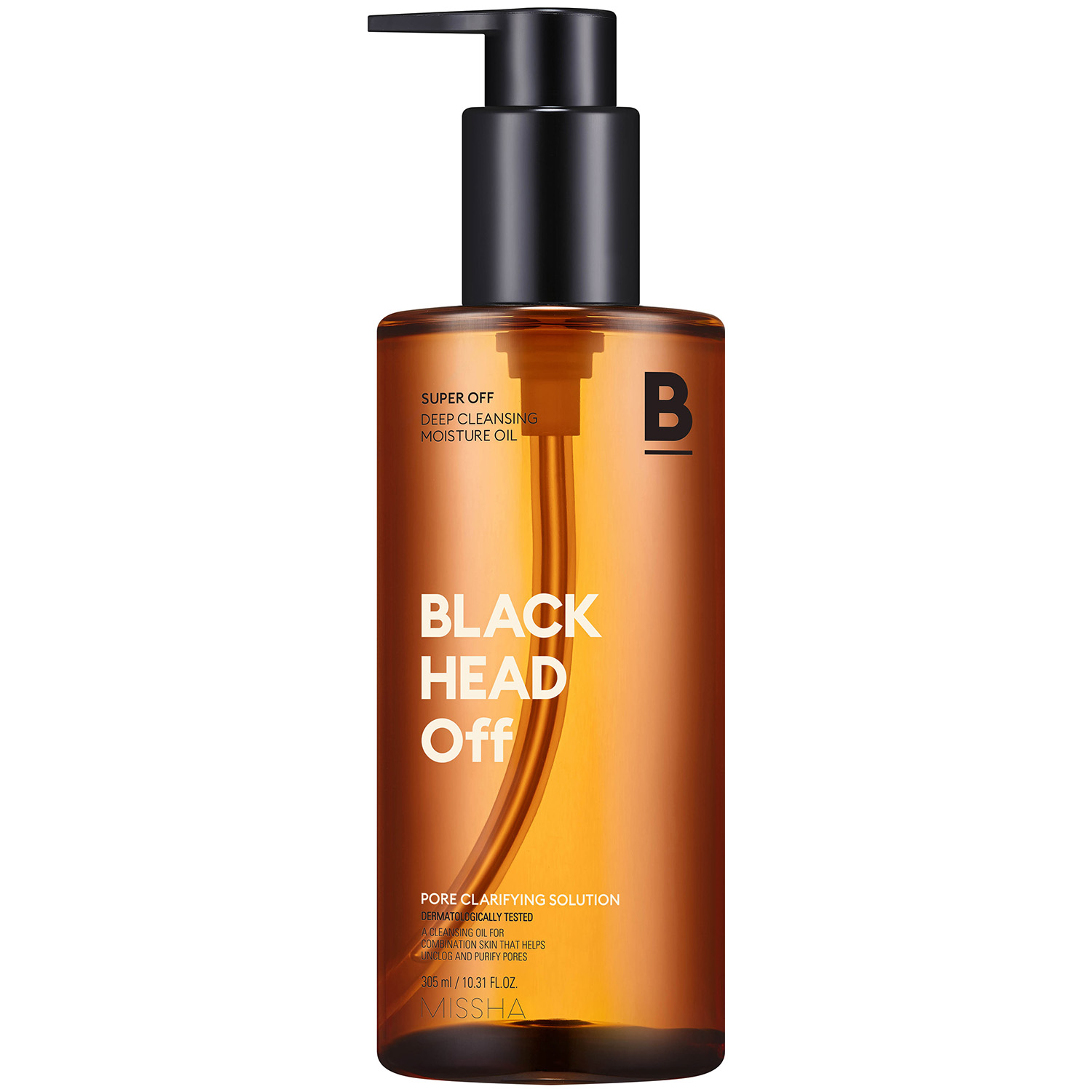 Missha Очищающее гидрофильное масло для комбинированной кожи Blackhead Off, 305 мл (Missha, Super Off)