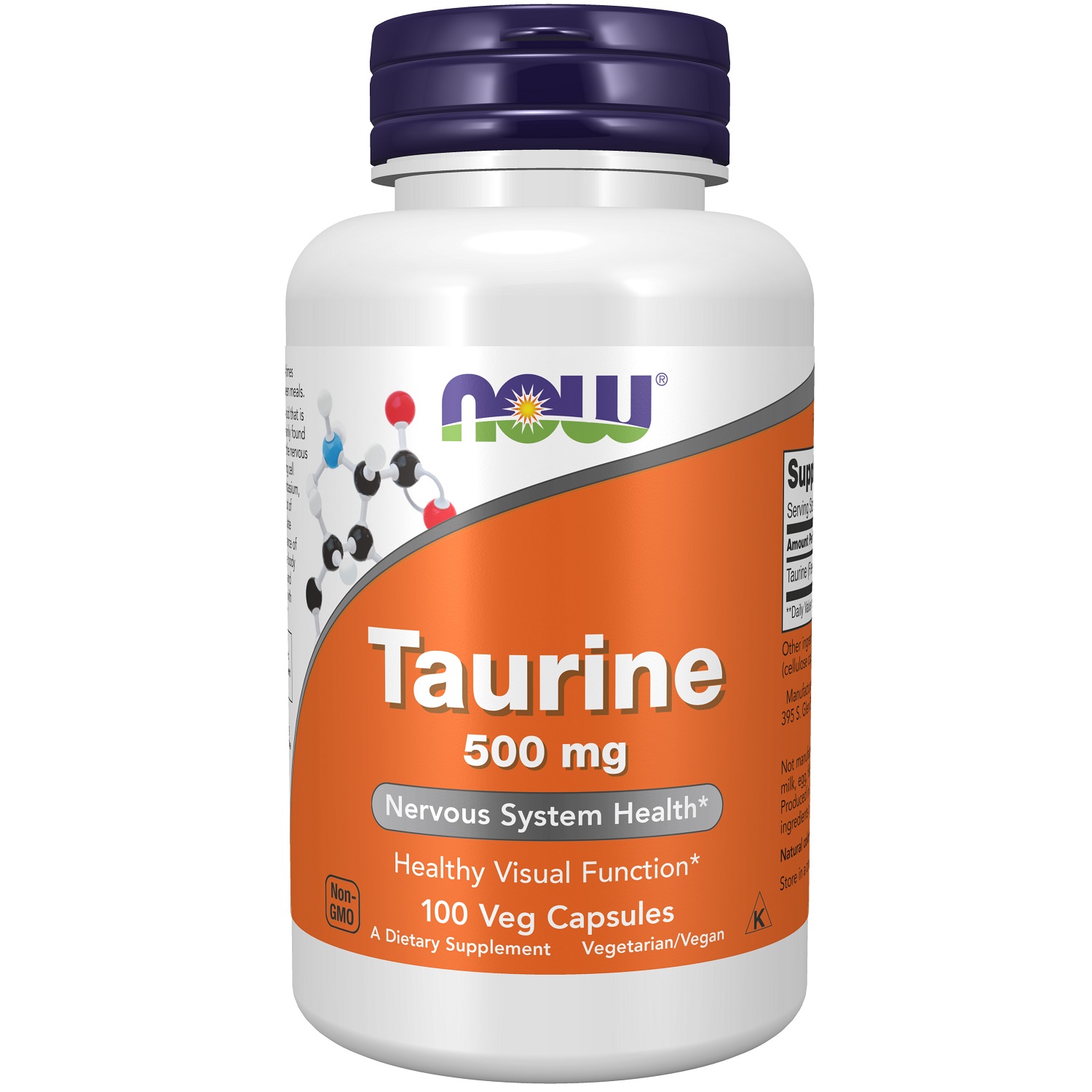 Нау Фудс Таурин 500 мг, 100 капсул х 747 мг (Now Foods, Аминокислоты) фото 0