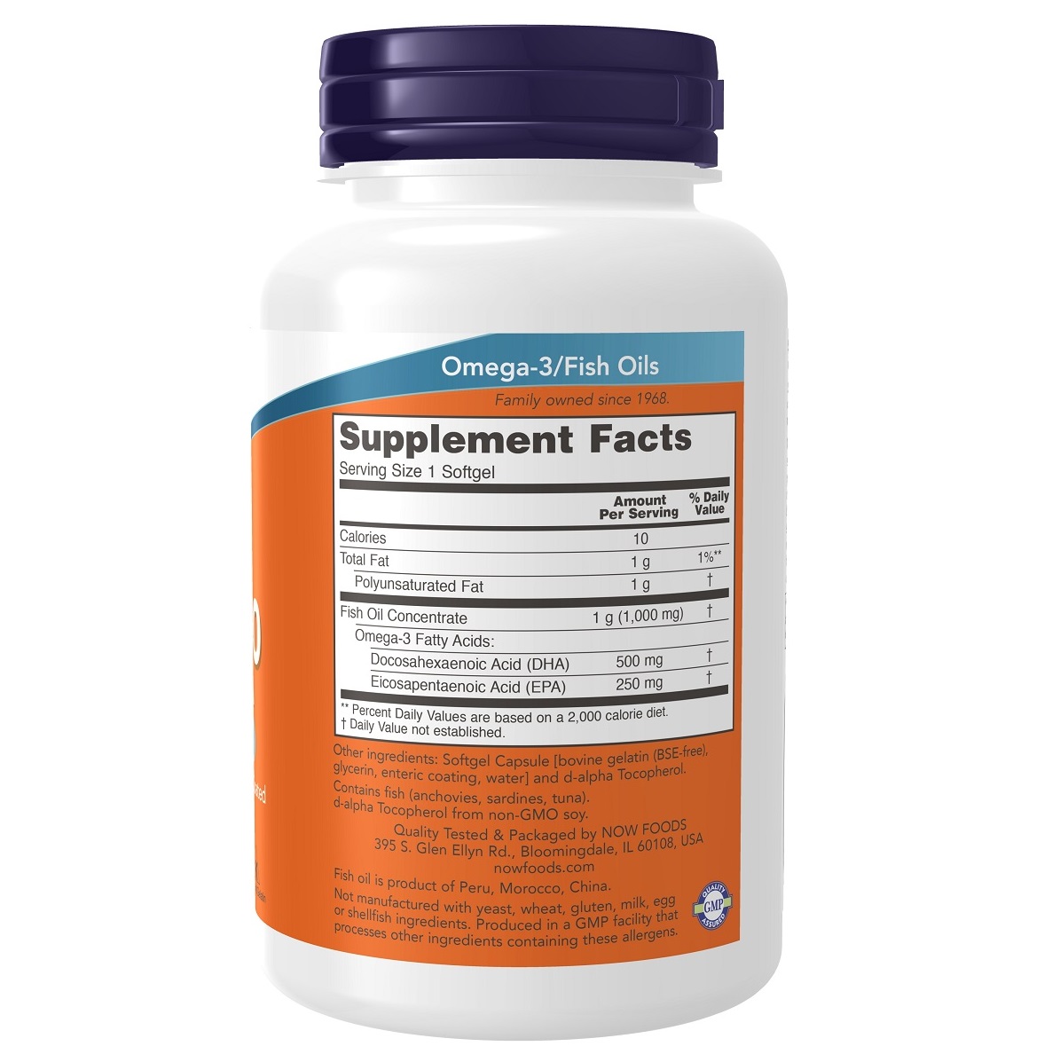 Нау Фудс Комплекс DHA 500 мг двойная сила,  90 капсул х 1448 мг (Now Foods, Жирные кислоты) фото 6