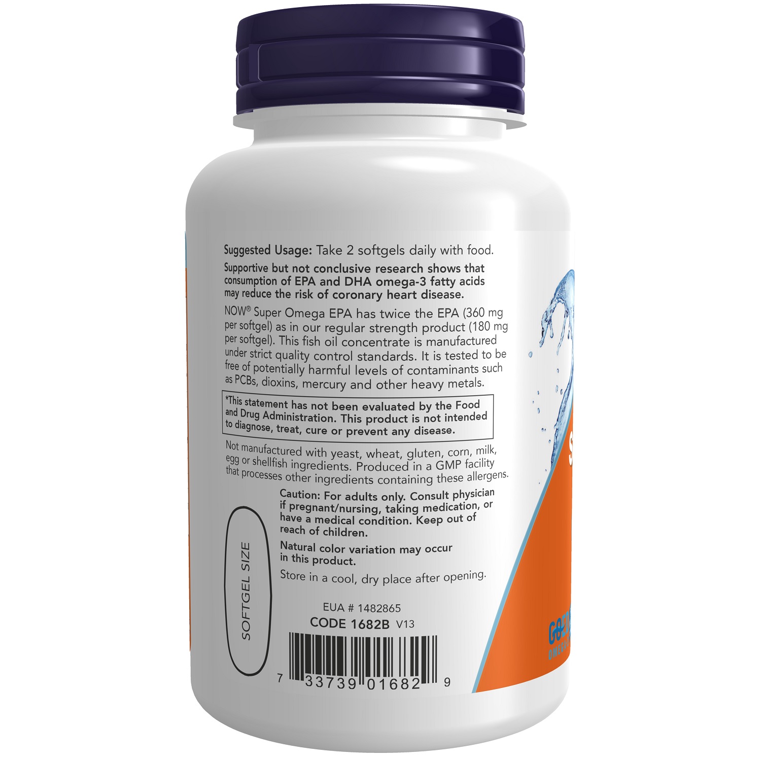 Нау Фудс Комплекс Super Omega EPA, 120 капсул х 1461 мг (Now Foods, Жирные кислоты) Нау Фудс Комплекс Super Omega EPA, 120 капсул х 1461 мг (Now Foods, Жирные кислоты) фото 2