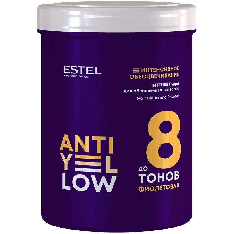 цена Estel Пудра для обесцвечивания волос до 8 тонов Intense, 500 г (Estel, Anti-Yellow)