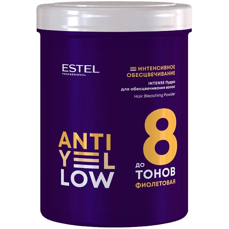 Эстель Пудра для обесцвечивания волос до 8 тонов Intense, 500 г (Estel, Anti-Yellow) фото 0
