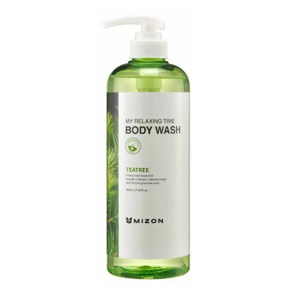 Mizon Гель для душа с экстрактом чайного дерева Body Wash Teatree, 800 мл (Mizon, My Relaxing Time) гель для душа mizon my relaxing time teatree 800 мл