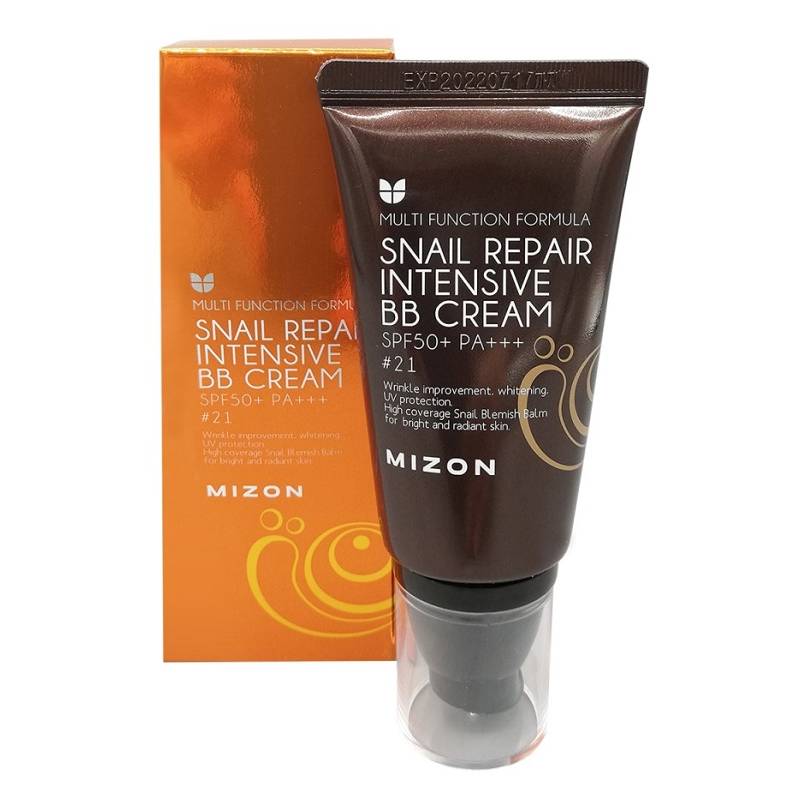Mizon BB-крем с экстрактом муцина улитки Intensive BB Cream SPF50+ РА+++, 50 мл (Mizon, Snail Repair)