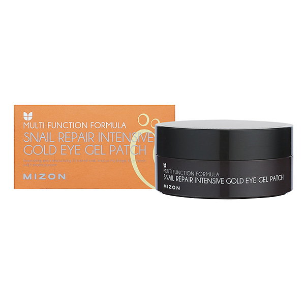 патчи для глаз mizon snail repair intensive gold eye gel patch 60 шт Mizon Гидрогелевые патчи с муцином улитки под глаза Intensive Gold Eye Gel Patch, 60 шт (Mizon, Snail Repair)