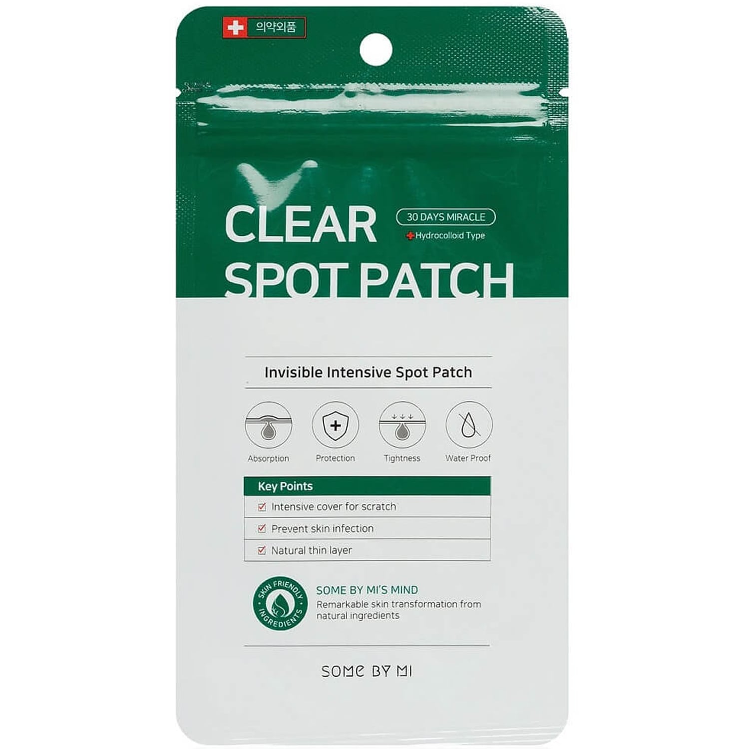 Some By Mi Точечные патчи для лица против акне Clear Spot Patch, 18 шт (Some By Mi, AHA-BHA-PHA 30 Days Miracle)