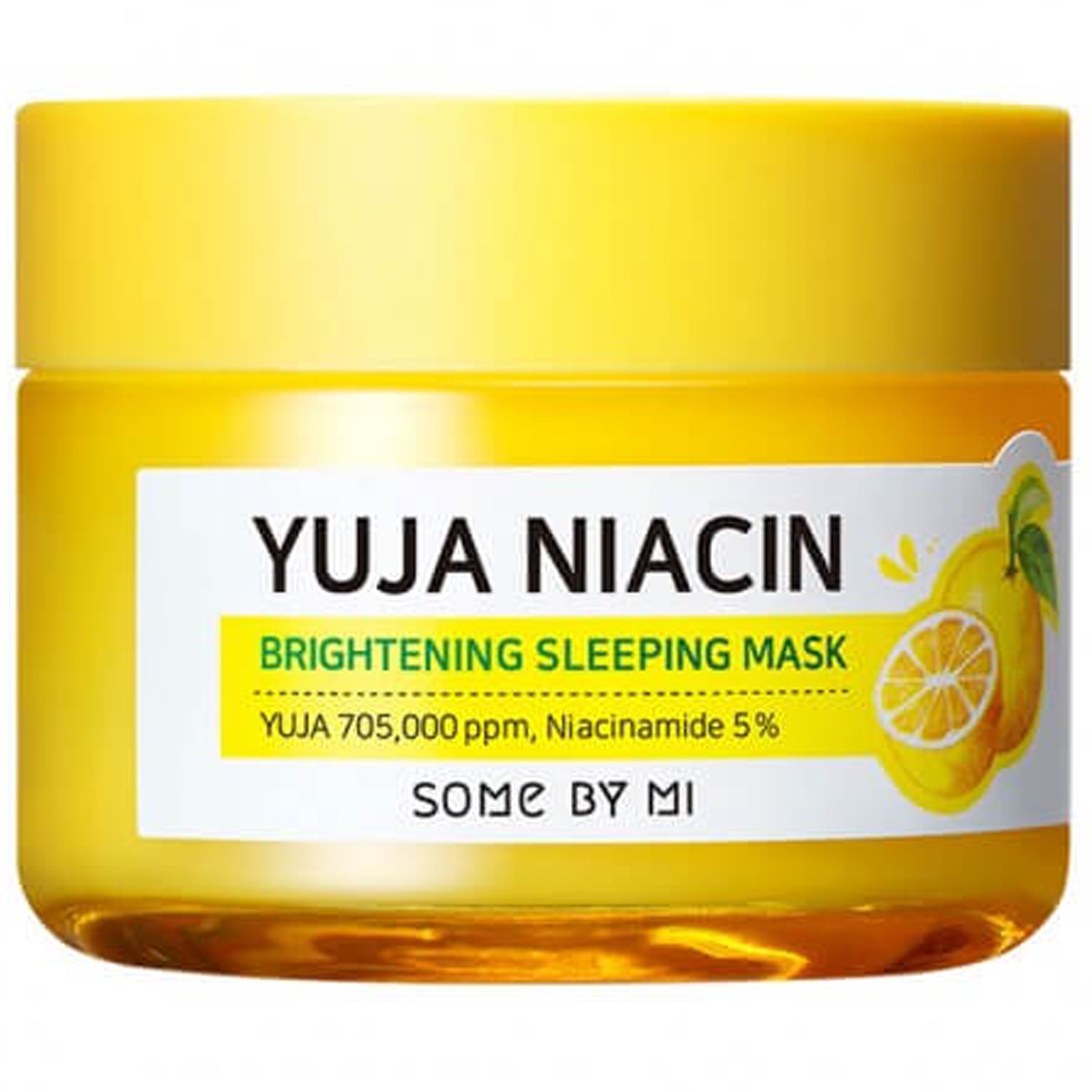 Some By Mi Осветляющая ночная маска с экстрактом юдзу Brightening Sleeping Mask, 60 г (Some By Mi, Yuja Niacin)