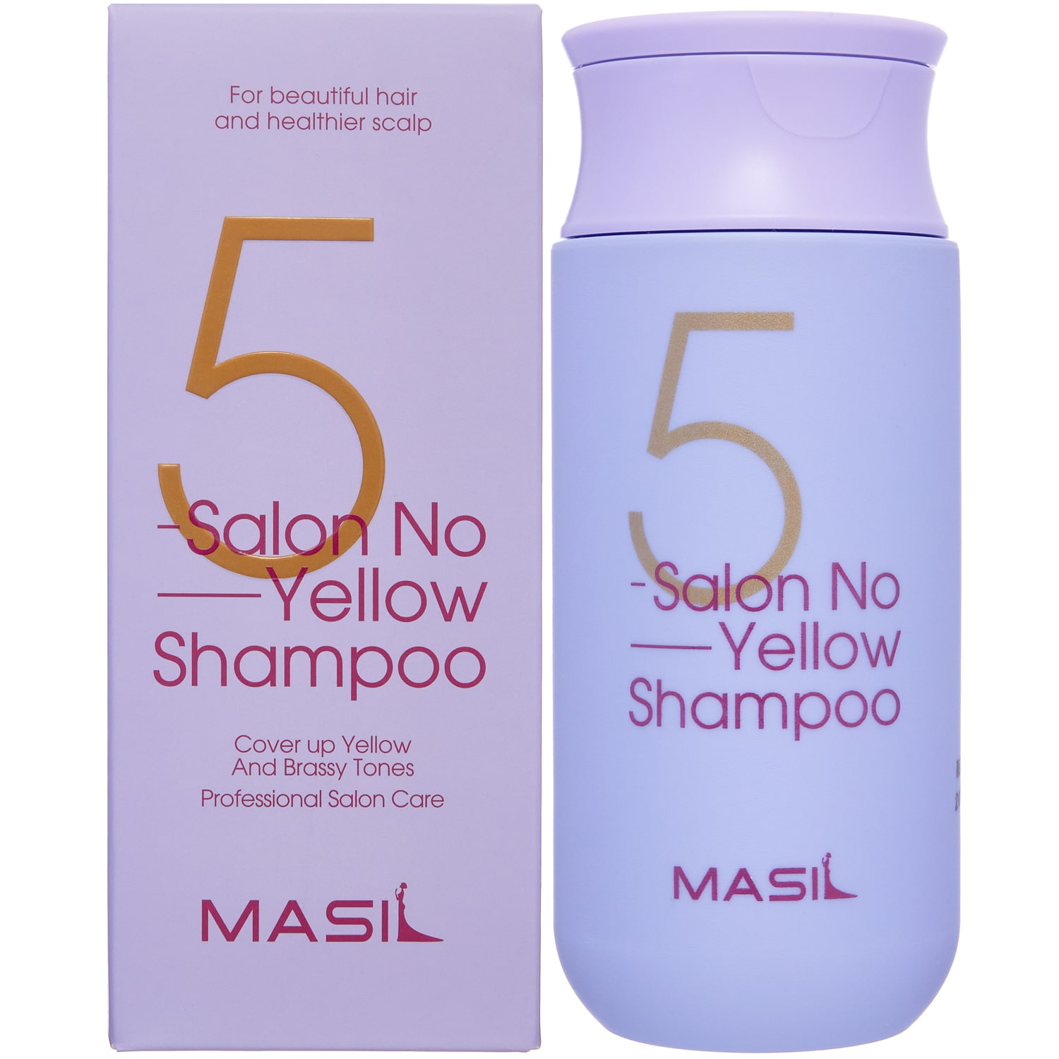 Masil Тонирующий шампунь против желтизны для осветлённых волос Salon No Yellow Shampoo, 150 мл (Masil, )
