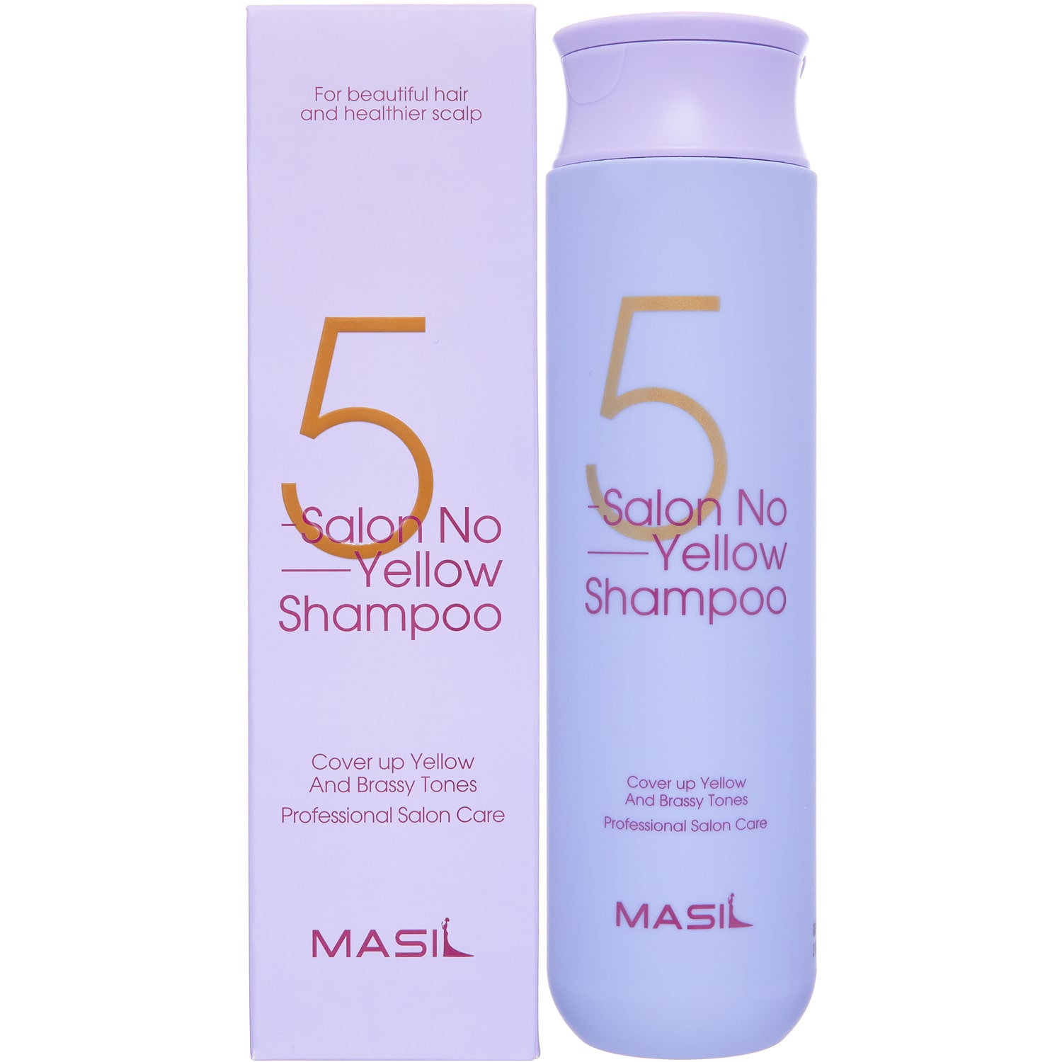 Масил Тонирующий шампунь против желтизны для осветлённых волос Salon No Yellow Shampoo, 300 мл (Masil, ) фото 0