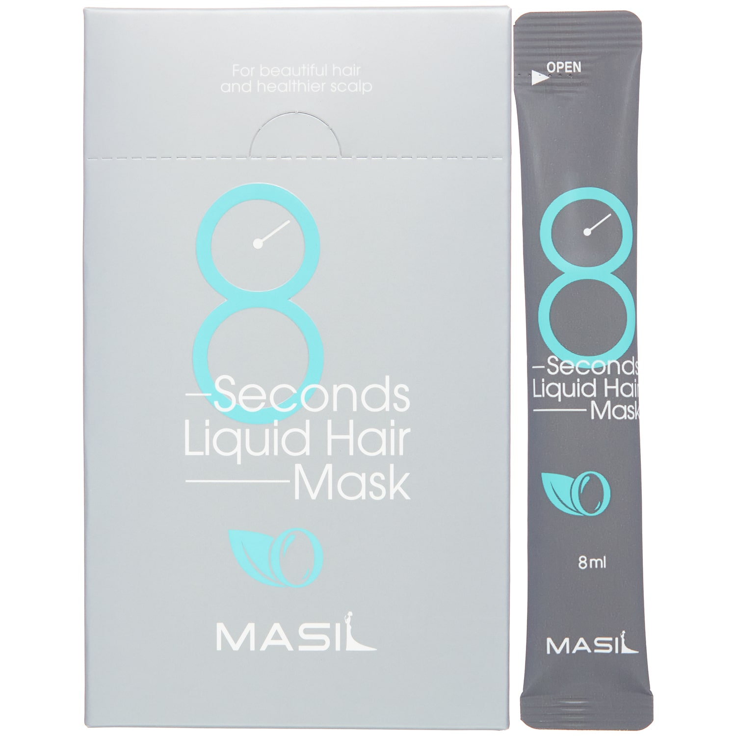 цена Masil Экспресс-маска для увеличения объёма волос 8 Seconds Liquid Hair Mask 20 х 8 мл (Masil, )