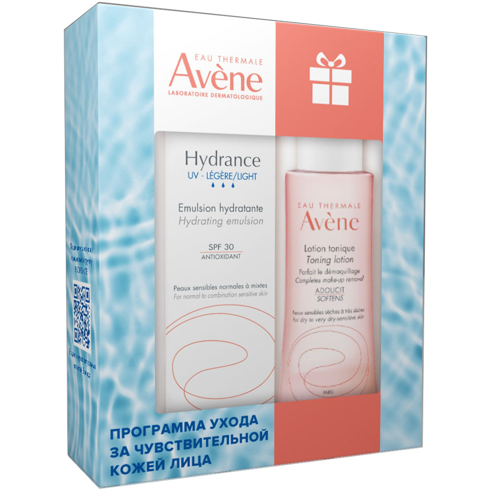 Авен Промо-набор: эмульсия SPF 30 40 мл + тонизирующий лосьон 100 мл (Avene, Hydrance) фото 0