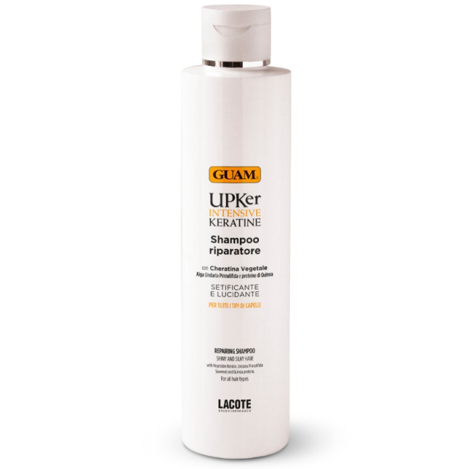 Гуам Восстанавливающий шампунь с кератином для всех типов волос, 200 мл (Guam, Intensive Keratine) фото 1