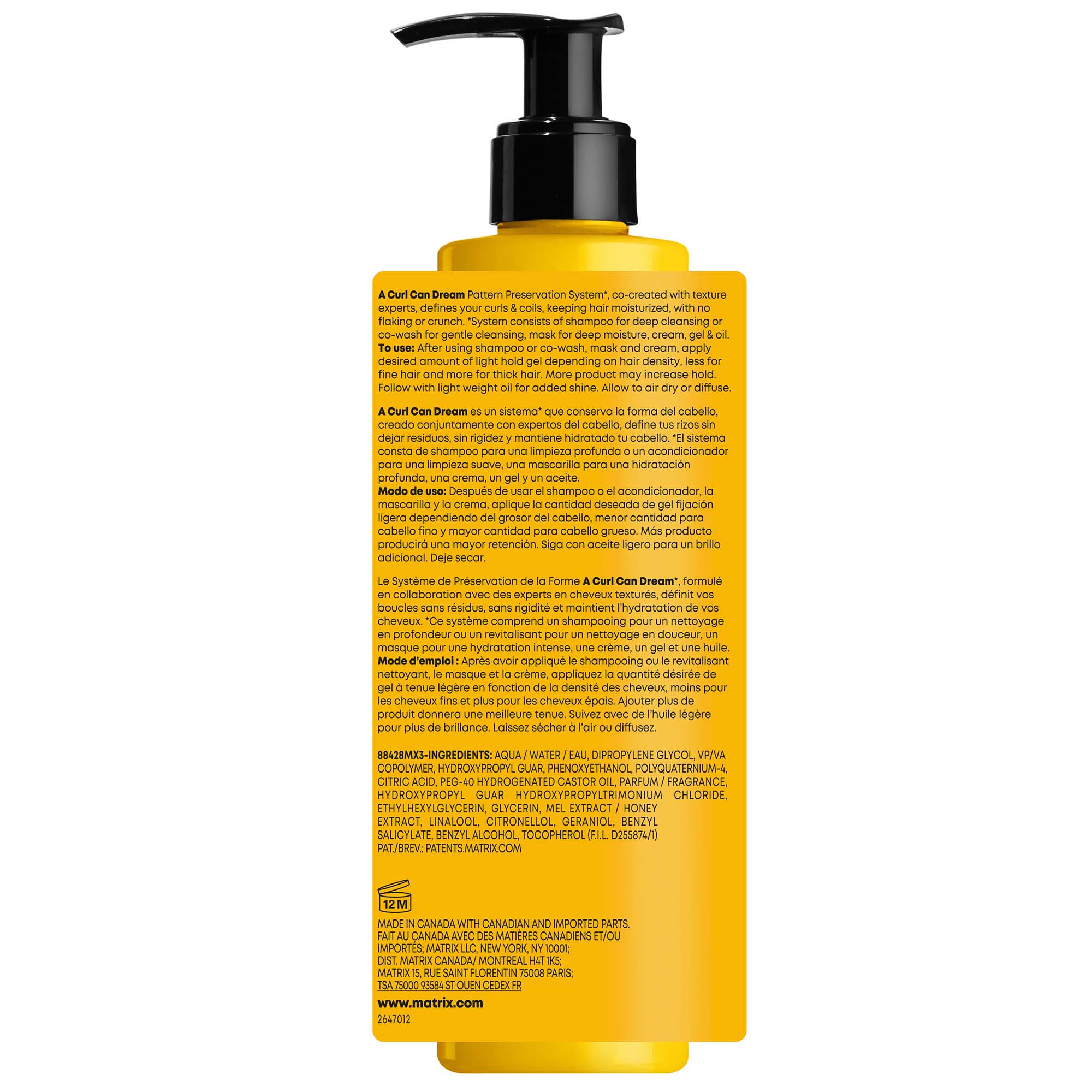 Матрикс Гель легкой фиксации с медом манука для кудрявых и вьющихся волос, 200 мл (Matrix, A Curl Can Dream) фото 9