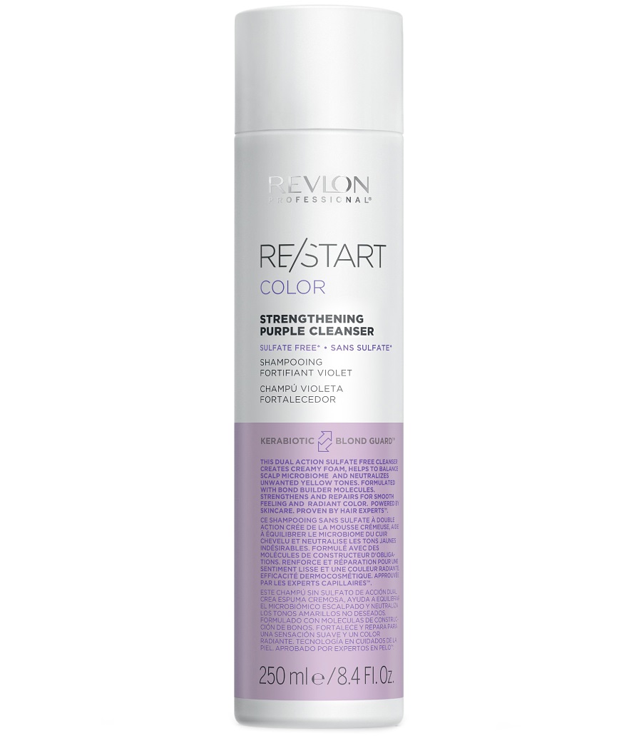 Ревлон Профессионал Укрепляющий фиолетовый шампунь Purple Cleanser, 250 мл (Revlon Professional, Restart) фото 0