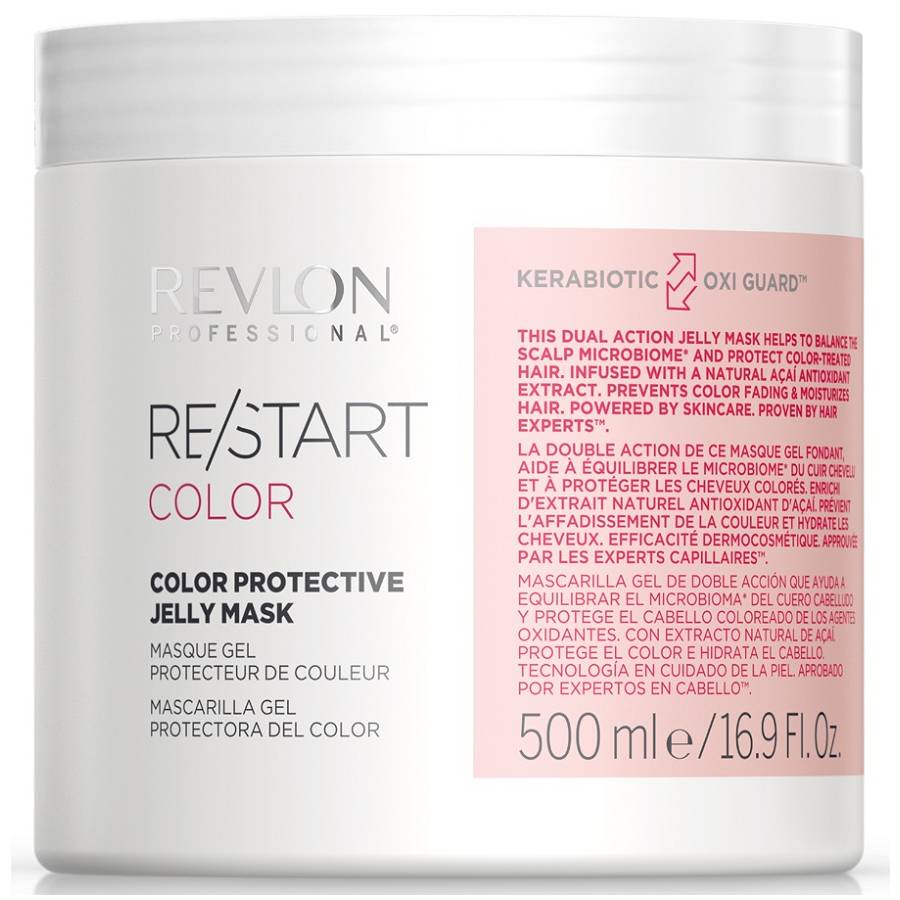 Revlon Professional Защитная гель-маска для окрашенных волос Protective Jelly Mask, 500 мл (Revlon Professional, Restart) revlon professional защитная гель маска для окрашенных волос restart color protective jelly mask 250 мл