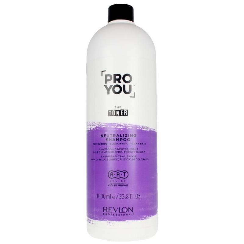 Revlon Professional Нейтрализующий шампунь для светлых, обесцвеченных и седых волос Neutralizing Shampoo, 1000 мл (Revlon Professional, Pro You)