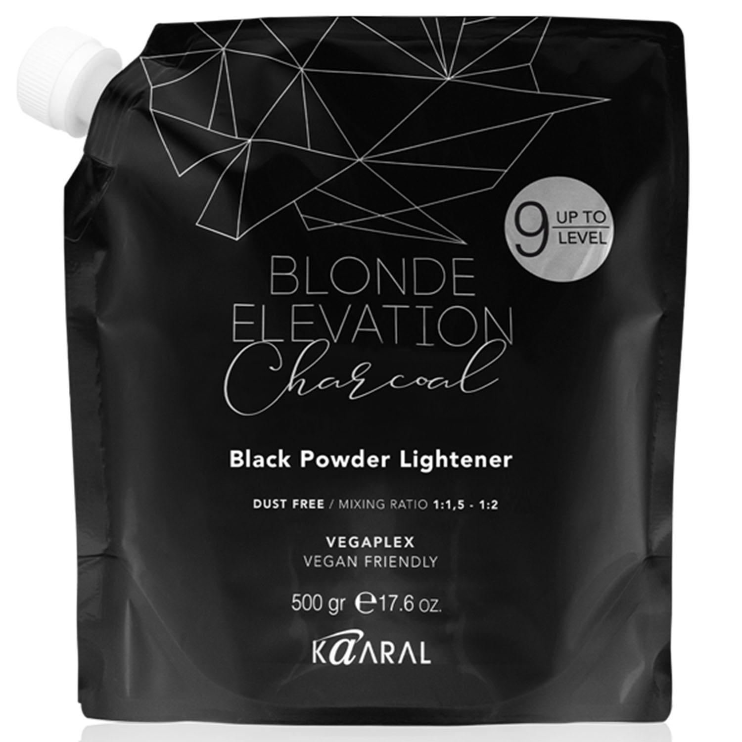 Kaaral Черная обесцвечивающая пудра Black Powder Lightener, 500 г (Kaaral, Blonde Elevation) kaaral обесцвечивающий крем lightening cream 250 г kaaral blonde elevation