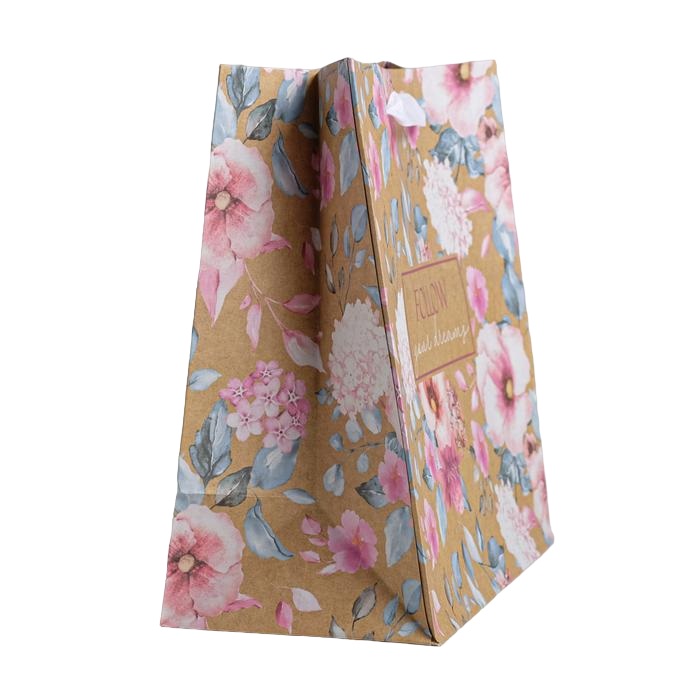  Пакет крафтовый квадратный Follow Your Dreams 22 × 22 × 11 см (Подарочная упаковка, Пакеты) фото 1