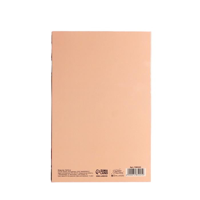  Открытка «С днем рождения!» 12 × 18 см, коты (Подарочная упаковка, Открытки) фото 2