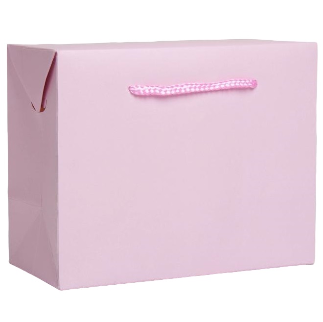 Пакет-коробка «Розовый» 23 × 18 × 11 см