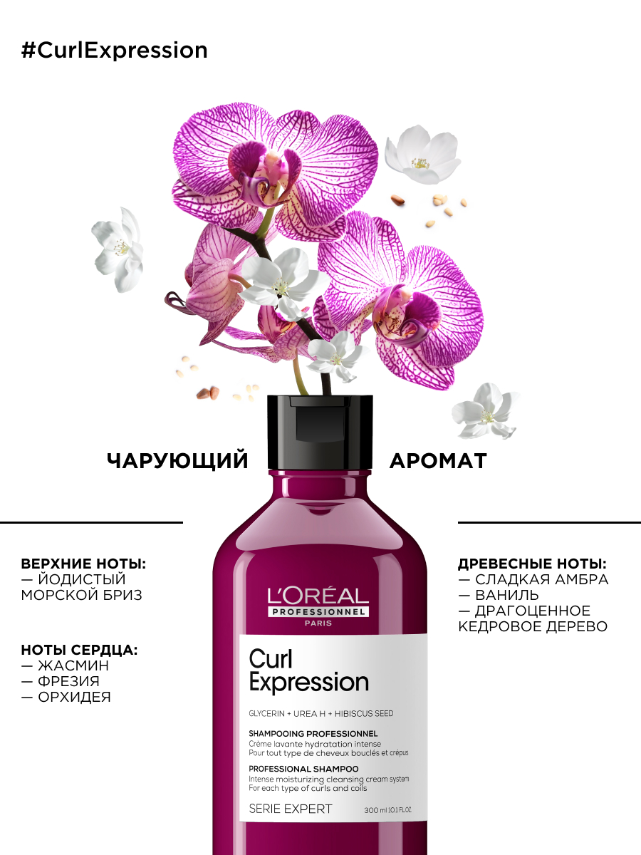 Лореаль Профессионель Профессиональный увлажняющий шампунь для всех типов кудрявых волос, 300 мл (L'oreal Professionnel, Serie Expert) Лореаль Профессионель Профессиональный увлажняющий шампунь для всех типов кудрявых волос, 300 мл (L'oreal Professionnel, Serie Expert) фото 5