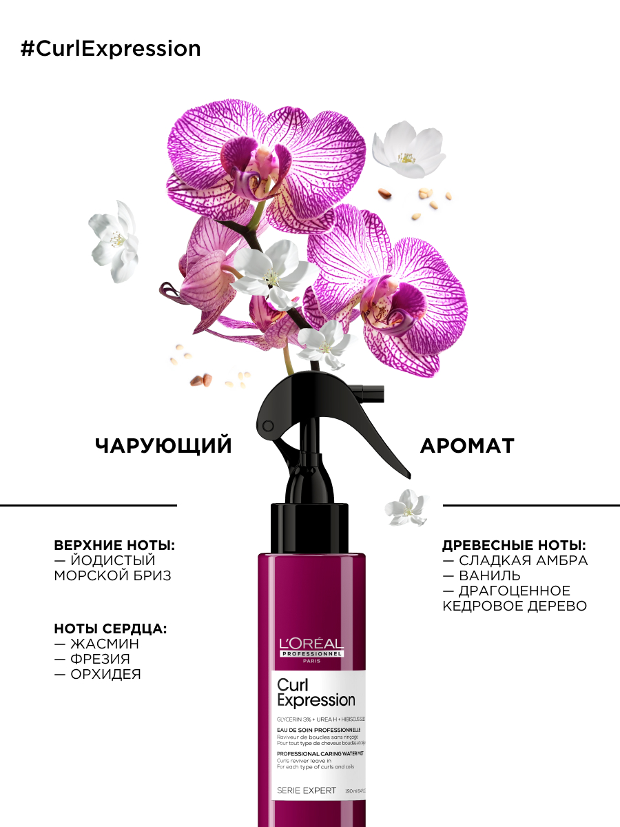 Лореаль Профессионель Профессиональный ухаживающий спрей-дымка для рефреша для всех типов кудрявых волос, 190 мл (L'oreal Professionnel, Serie Expert) Лореаль Профессионель Профессиональный ухаживающий спрей-дымка для рефреша для всех типов кудрявых волос, 190 мл (L'oreal Professionnel, Serie Expert) фото 5