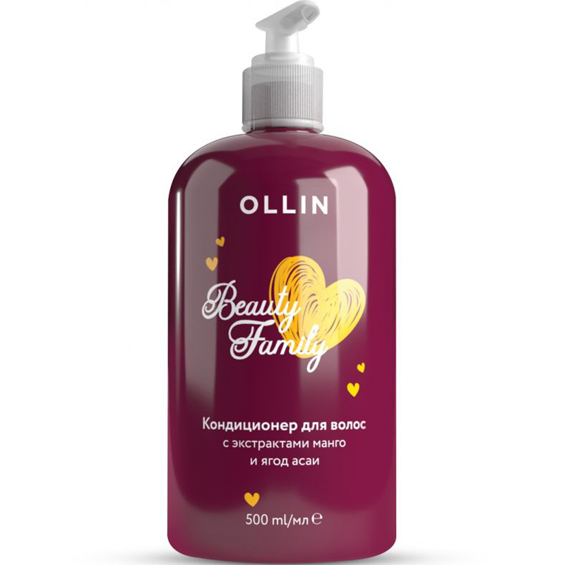Ollin Professional Кондиционер для волос с экстрактами манго и ягод асаи, 500 мл (Ollin Professional, Beauty Family)