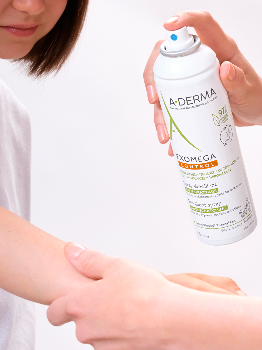 Адерма Смягчающий спрей-эмолент для лица и тела 0+, 200 мл (A-Derma, Exomega Control) фото 6