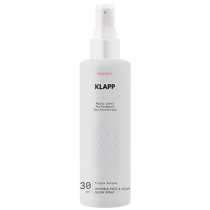 Клапп Спрей для загара с естественным блеском Invisible Face & Body Glow Spray SPF 30, 200 мл (Klapp, Multi Level Performance) фото 0
