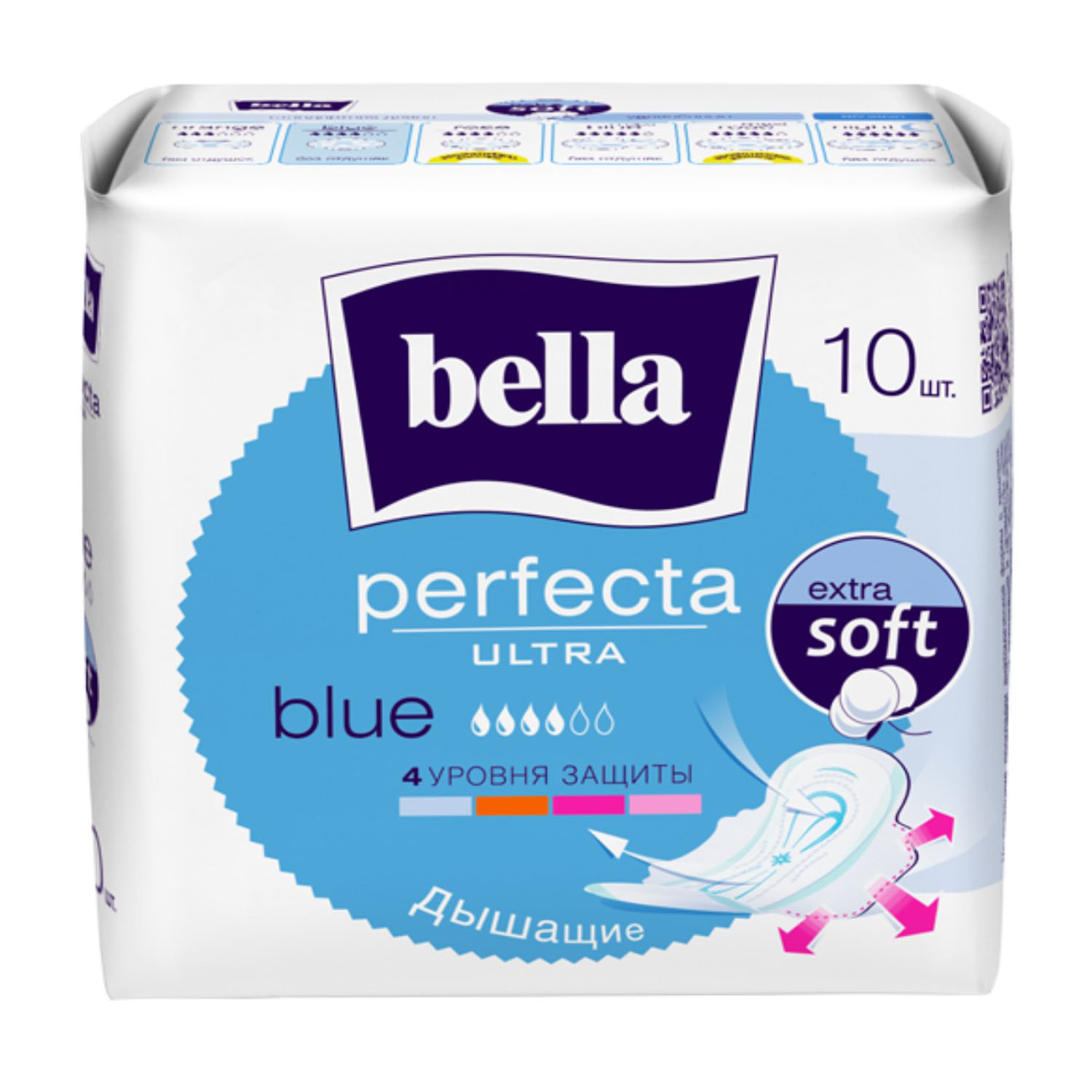 Bella Ультратонкие прокладки Perfecta Ultra Blue, 10 шт (Bella, Гигиенические прокладки)