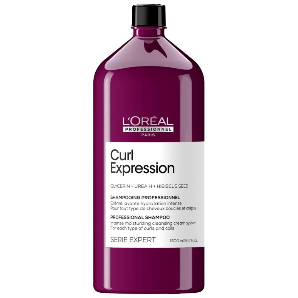 L'oreal Professionnel Профессиональный увлажняющий шампунь Curl Expression для всех типов кудрявых волос, 1500 мл (L'oreal Professionnel, Serie Expert)