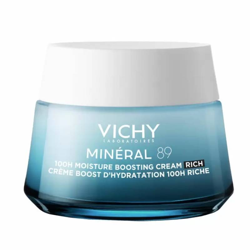 Vichy Интенсивно увлажняющий крем 100ч для сухой кожи, 50 мл (Vichy, Mineral 89) vichy минерал 89 набор бустер интенсивное увлажнение и укрепление кожи