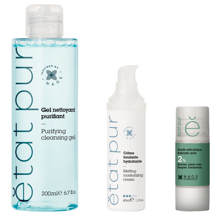 

Etat Pur Набор для кожи, склонной к несовершенствам: очищающий гель для лица 200 мл + увлажняющий крем с легкой тающей текстурой 40 мл + сыворотка с салициловой кислотой 2% 15 мл (Etat Pur, Наборы), Наборы