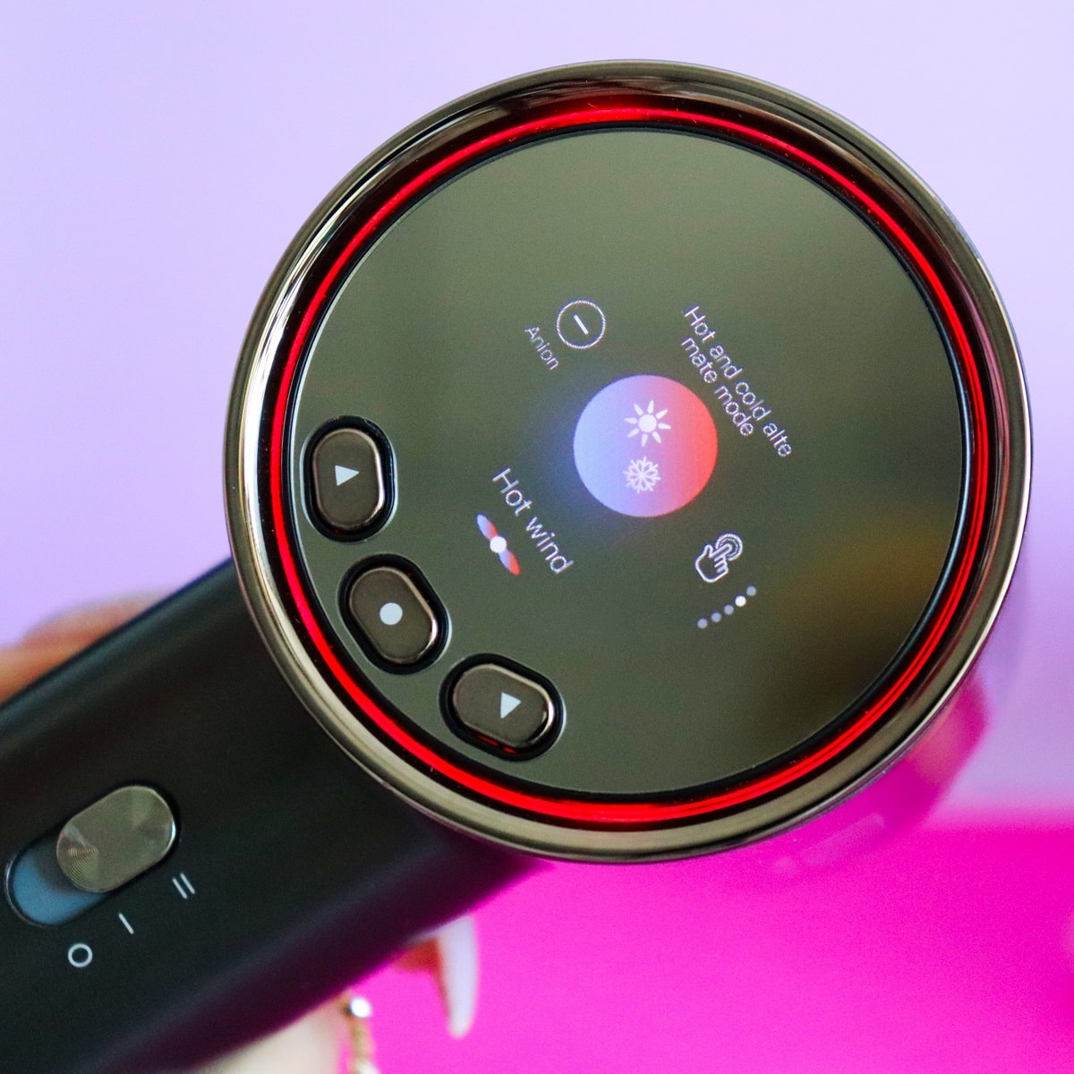 Кьютэм Фен Touch Sensing Hair Dryer, темно-серый, 1 шт (Qtem, Pro Tools) фото 5