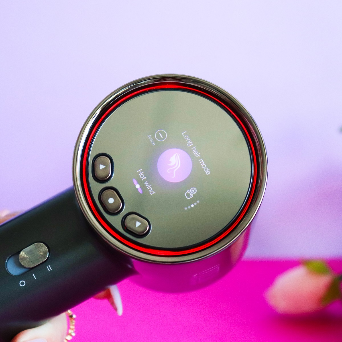 Кьютэм Фен Touch Sensing Hair Dryer, темно-серый, 1 шт (Qtem, Pro Tools) фото 6