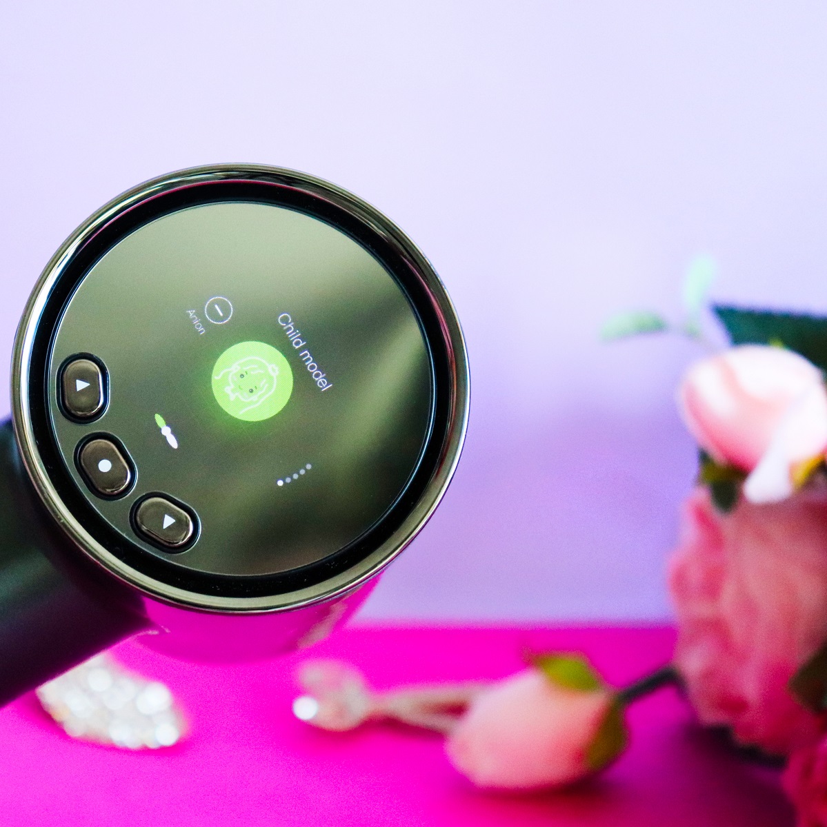 Кьютэм Фен Touch Sensing Hair Dryer, темно-серый, 1 шт (Qtem, Pro Tools) фото 8