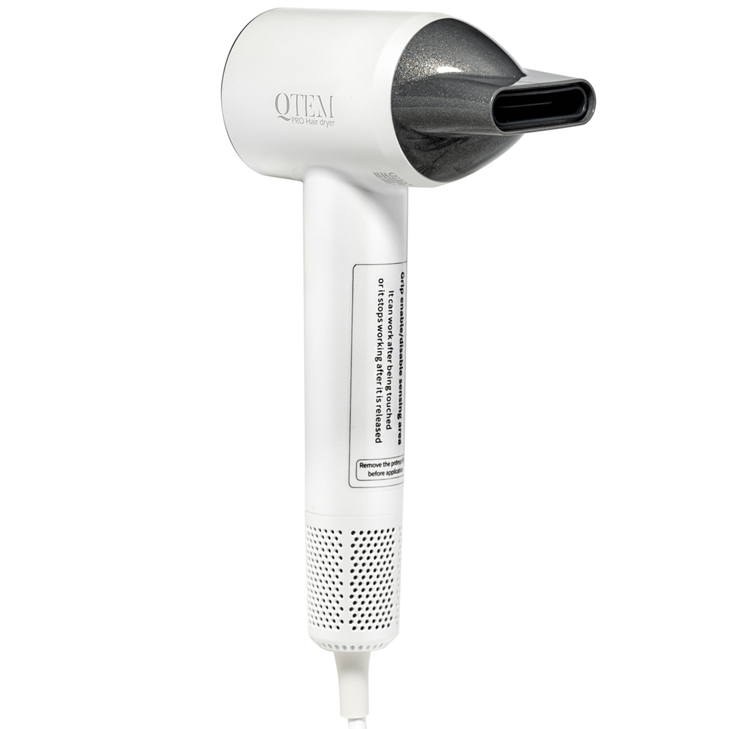 Кьютэм Фен Touch Sensing Hair Dryer, белый, 1 шт (Qtem, Pro Tools) фото 1