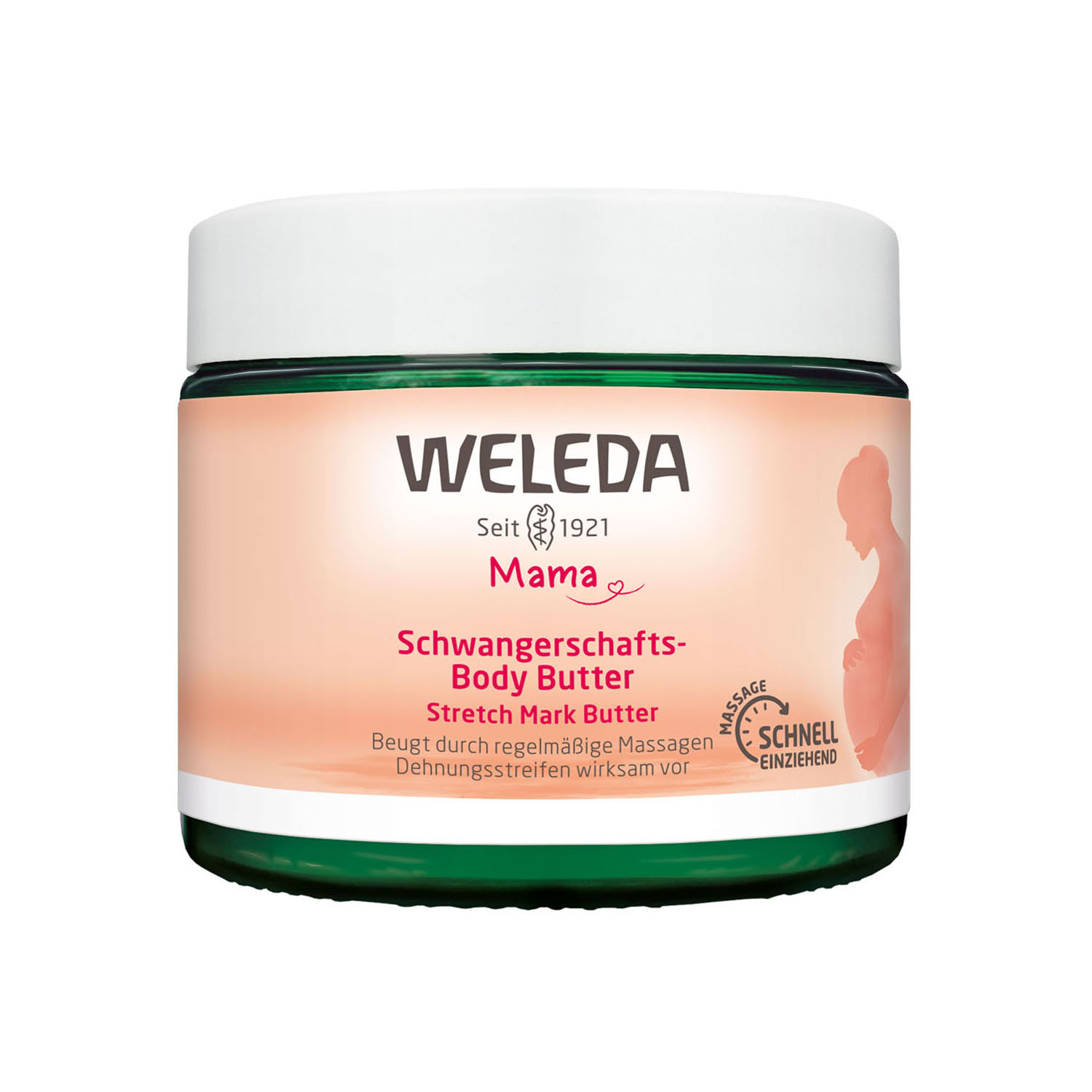 Weleda Крем-butter для профилактики растяжек, 150 мл (Weleda, Линия для беременных и кормящих) крем для тела moraz крем от растяжек на основе экстракта горца pregnancy уход за кожей беременных