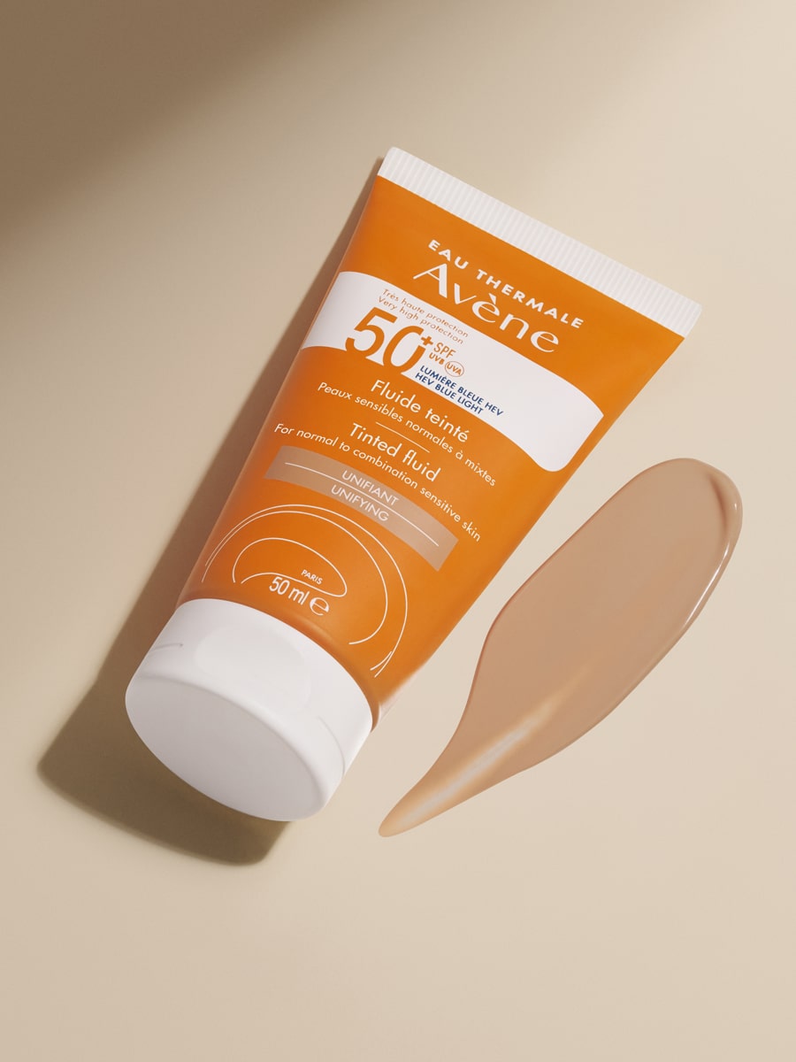 Авен Крем солнцезащитный тонирующий SPF 50+, 50 мл (Avene, Suncare) фото 9